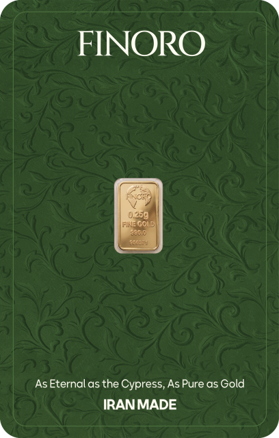 شمش طلای 250 سوت 24 عیار فینورو
