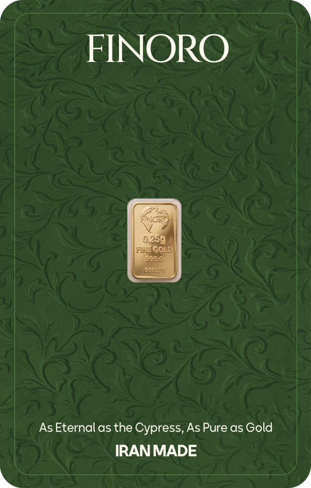 شمش طلای 250 سوت 24 عیار فینورو